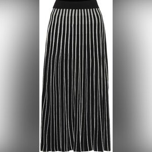 Tory Burch Pleated Striped Knit Skirt size S